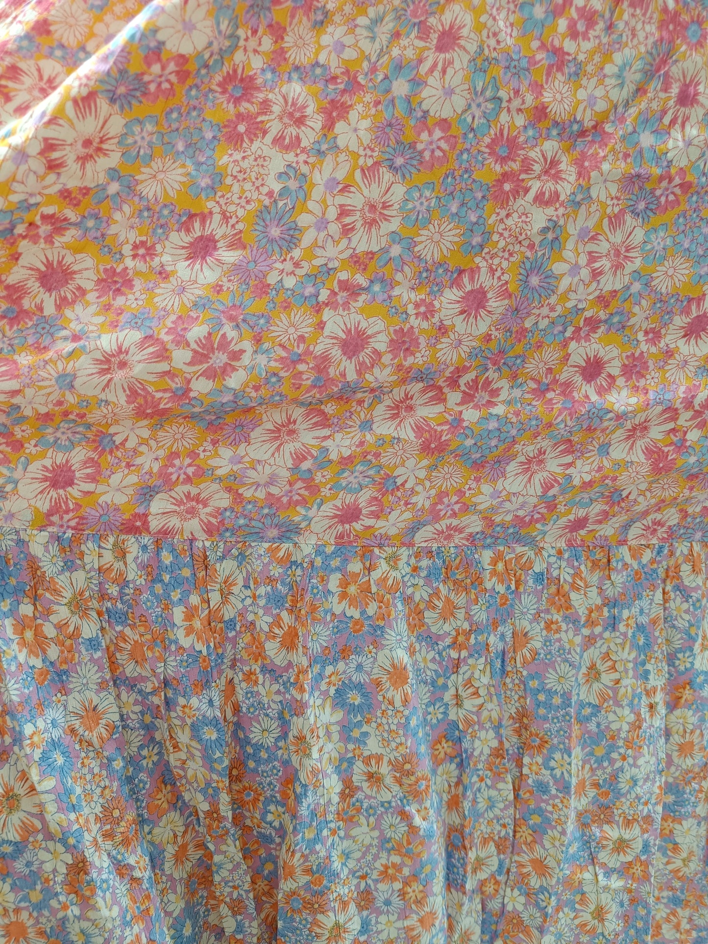 Floral Twist Front Maxi Dress